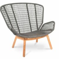 Fauteuil de jardin en tissu avec accoudoirs - Fischer Möbel