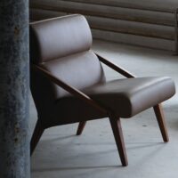 Fauteuil en cuir - L'Abbate