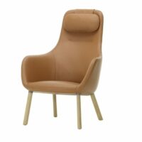 Fauteuil en cuir avec repose-tête - Vitra