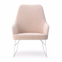 Fauteuil en tissu avec accoudoirs - Billiani