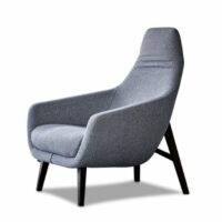 Fauteuil en tissu avec accoudoirs - Montis