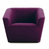 Fauteuil en tissu avec accoudoirs - Sancal