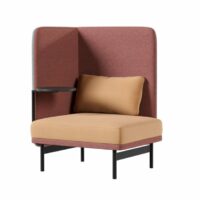 Fauteuil en tissu avec dossier haut - Intuit By Softrend