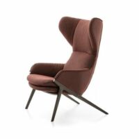 Fauteuil en tissu avec repose-tête - Cassina