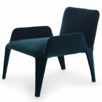 Fauteuil en velours avec accoudoirs - Epònimo