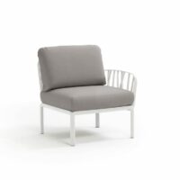 Fauteuil modulable rembourré en tissu - Nardi