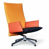 Fauteuil pivotant à 4 branches avec accoudoirs - Knoll