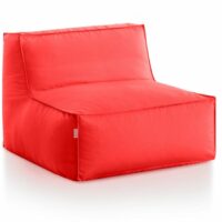 Fauteuil poire de jardin en tissu avec revêtement amovible - Diabla