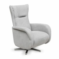 Fauteuil rembourré en cuir avec accoudoirs - Rossini Sofas