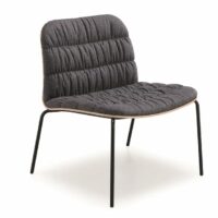 Fauteuil rembourré en tissu - Midj