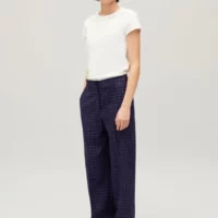 Pantalon costume carreaux indigo - Claudie Pierlot