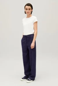 Pantalon costume carreaux indigo - Claudie Pierlot