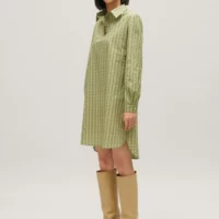 Robe courte monogramme verte - Claudie Pierlot