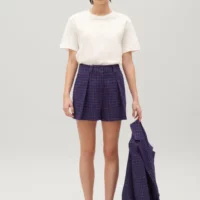 Short carreaux indigo - Claudie Pierlot