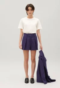 Short carreaux indigo - Claudie Pierlot