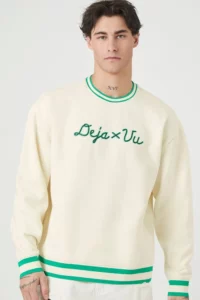 Varsity Deja X Vu Graphic Pullover FOREVER 21