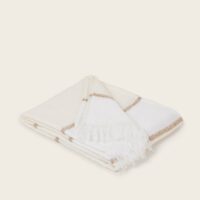 Plaid Costano Ivoire - BLANC-Madura