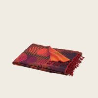 Plaid Laïli Prune et orangé - MULTICOLORE-Madura