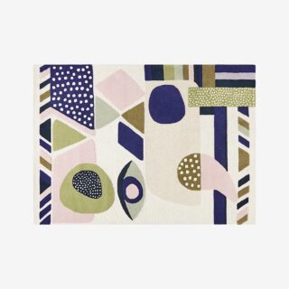 Couleurs vives, textures sensorielles: tapis, linge, coussins et outdoor par Floriane Jacques, pour un intérieur stylé et durable.