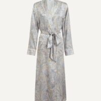 Adelphi Voyage Silk-Satin Robe-Liberty London