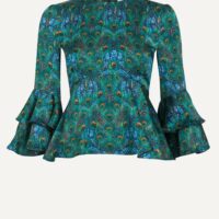 Peacock Manor Silk Gala Top-Liberty London