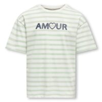 T-shirt Manches Courtes Rayé-KIDS ONLY