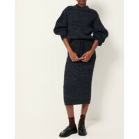 Jupe Crayon Midi En Maille
