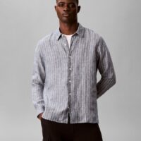 Chemise Rayée En Lin-CALVIN KLEIN