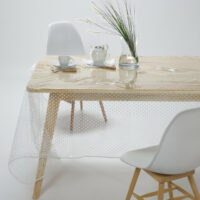 Nappe PVC Transparente Imprimée Pois-SO'HOME