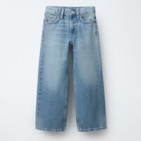Jean large effet délavé - Zara Kids