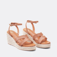 Espadrilles À Talon Compensé En Cuir-LA REDOUTE COLLECTIONS