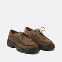 Derbies Crantées En Cuir Suédé-LA REDOUTE COLLECTIONS