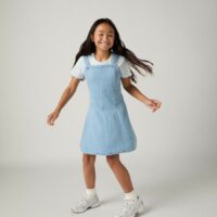 Robe En Denim À Bretelles-LEVI'S KIDS