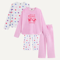 Lot De 2 Pyjamas En Velours