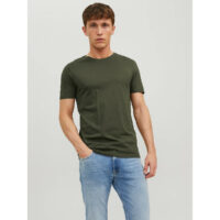T-shirt Col Rond En Coton Bio-JACK & JONES