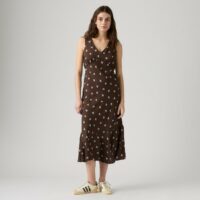 Robe Midi Sans Manches Col V