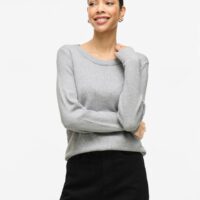 Pull Col Rond En Fine Maille-VILA