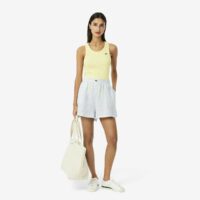 Short Ample Lin Rayé-LACOSTE