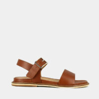 Sandales Plates En Cuir Acco-JONAK