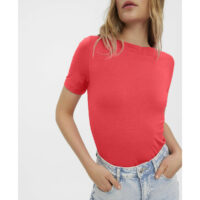 T-shirt Encolure Bateau Manches Courtes-VERO MODA