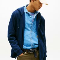 Sweat À Capuche Zippé En Molleton Brossé-TOMMY JEANS