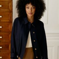 Veste À Carreaux Réversible