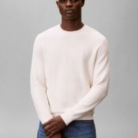 Pull Col Rond Texturé-CALVIN KLEIN