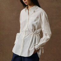 Chemise À Manches Brodées