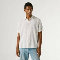 Chemise Manches Courtes En Lin Mélangé PERCY-PEPE JEANS
