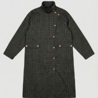 Manteau Long À Carreaux