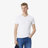 T-shirt Coton Pima Léger Col V-LACOSTE