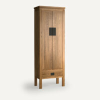 Armoire Chinoise Chêne Massif Et Plaqué