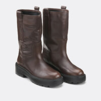 Mi-bottes Tubulaires En Cuir-TOMMY JEANS
