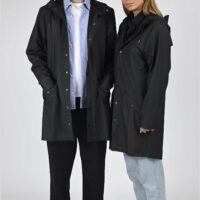 Veste Imperméable À Capuche Unisexe MI-LONG JACKET-RAINS